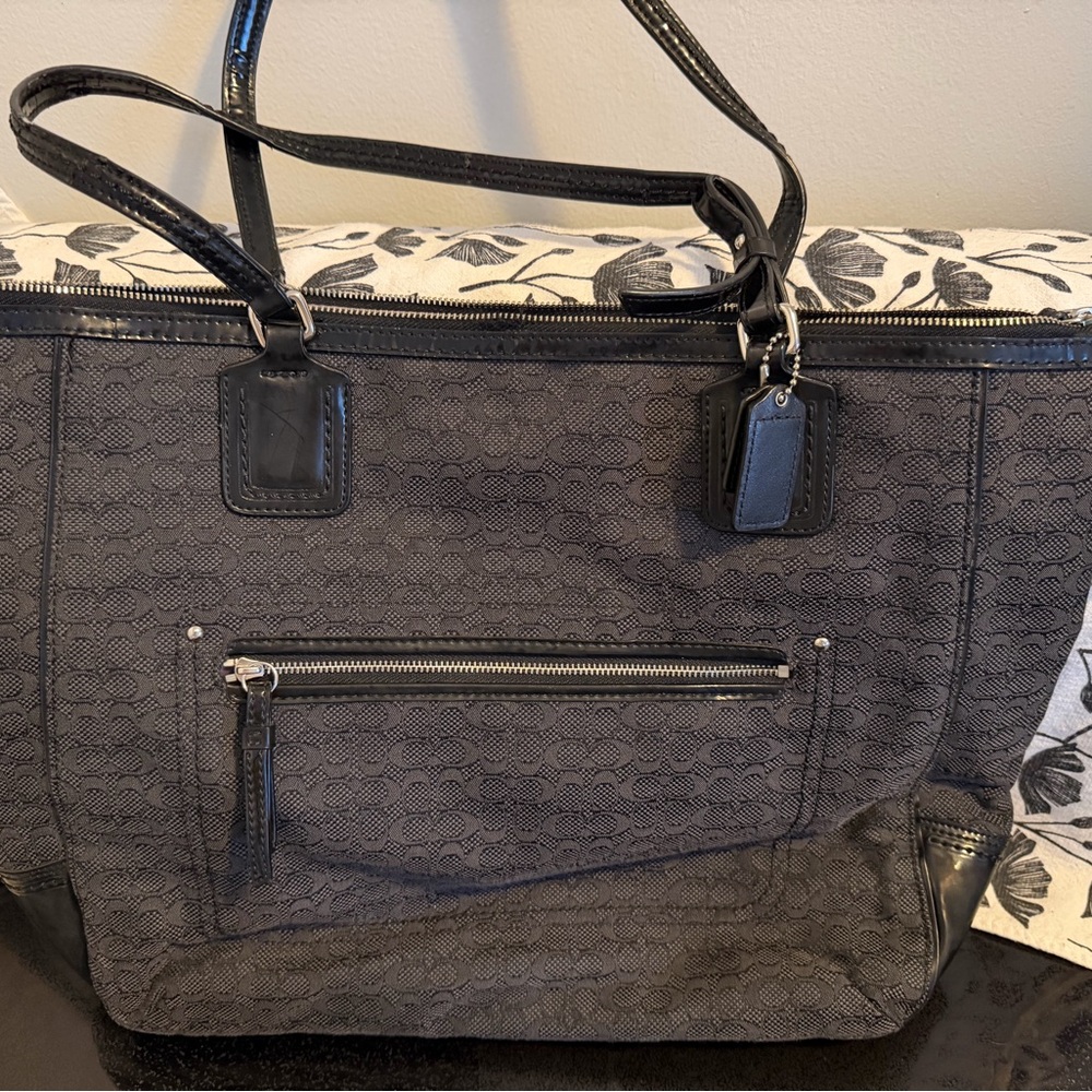 Coach Elegant Black Tote